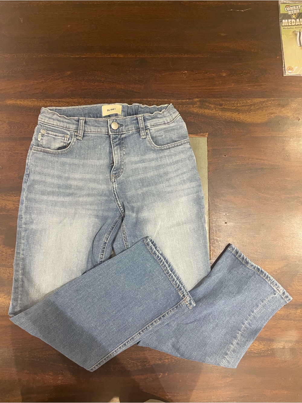 DL1961 Light Blue Kids' Straight-Leg Jeans